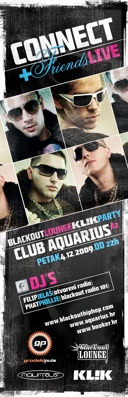 Oglas connect Connect & Friends Live @ Blackout Lounge 