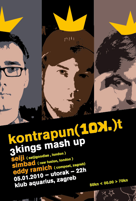 3kings_e-flyer 3kings e flyer Kontrapunkt 3 Kings Mash Up @ Aquarius