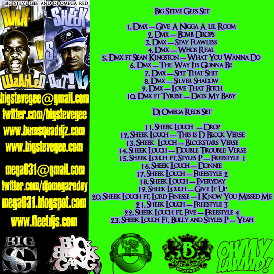 DMXVSSHEEKBACK DMX vs Sheek Louch   Waahled Out Vol. 1