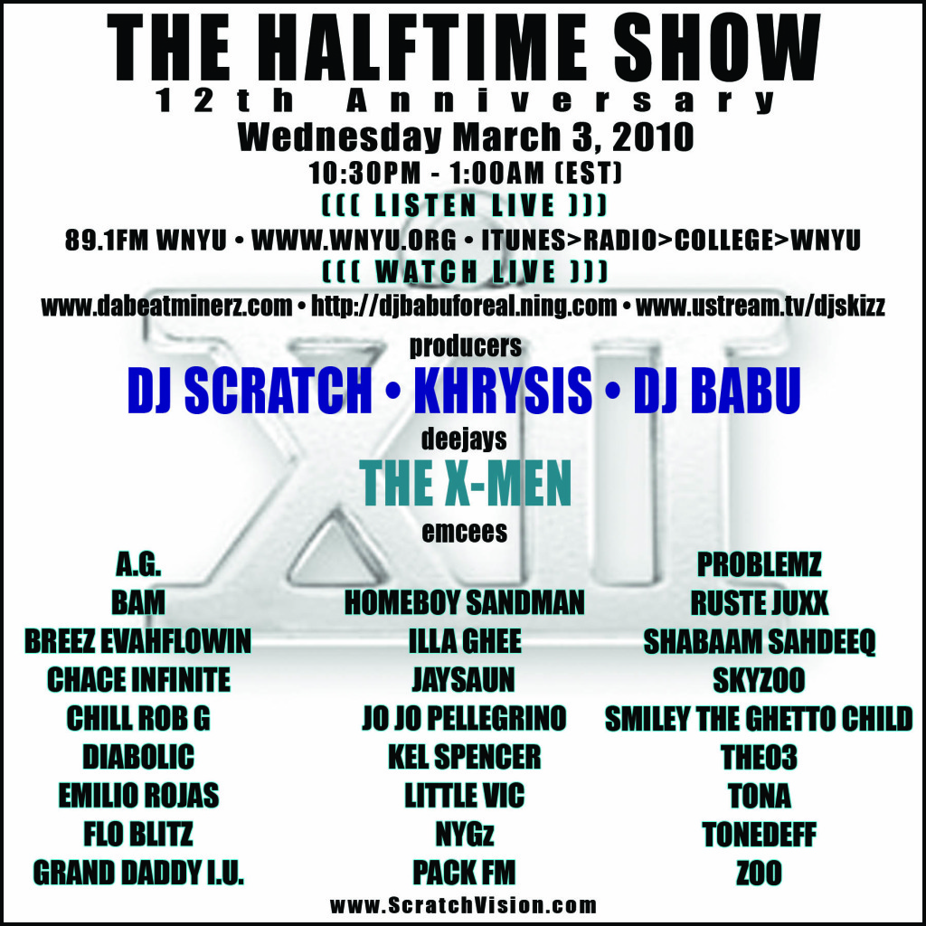Half12 The Halftime Show 12th year anniversary!