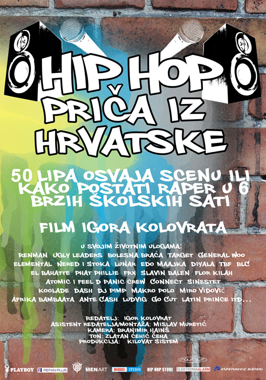 hip hop plakat Hip Hop Priča Iz Hrvatske u Dokukinu