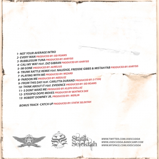 joe scudda not your average joe back Joe Scudda – Not Your Average Joe (EP)
