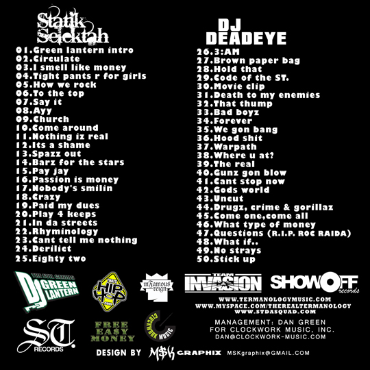 termanology 50 bodies 3 back Termanology   50 Bodies 3 (Mixtape)