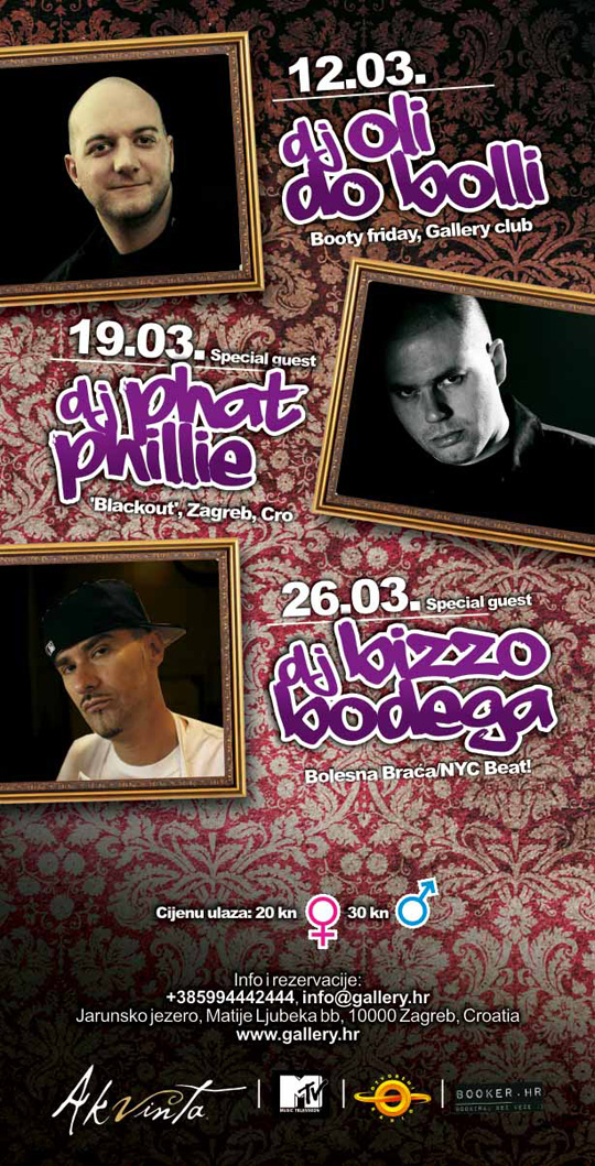 Booty 03 FLYER Booty 03 FLYER Booty Friday program za ožujak