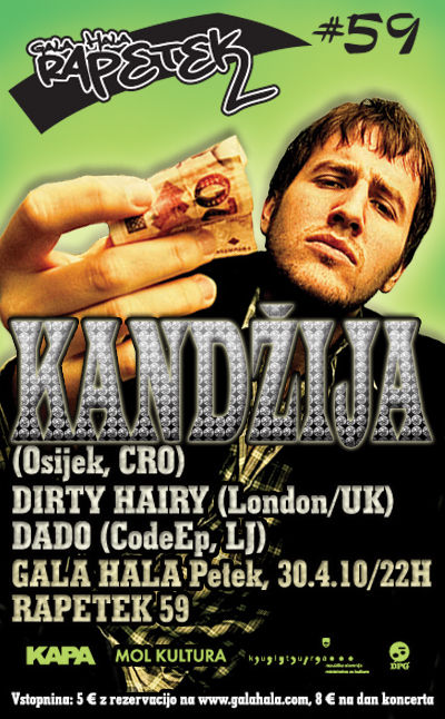 kandzija_e-flyer kandzija e flyer Kandžija live @ Rapetek (Gala Hala, Ljubljana)