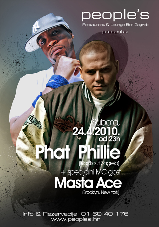 peoples peoples Masta Ace & DJ Phat Phillie @ Peoples Lounge Bar (ZG)