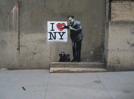 banksy. anksy new york city front