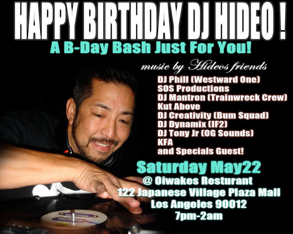 bday2 DJ Hideo Birthday Bash