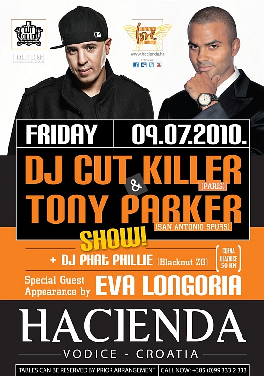 CUT_KILLER_FLYER CUT KILLER FLYER DJ Cut Killer & Tony Parker Show @ Hacienda (Vodice)