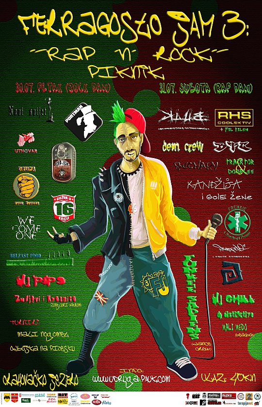 FJ3 Plakat2 Ferragosto JAM 3: Rap n Rock piknik