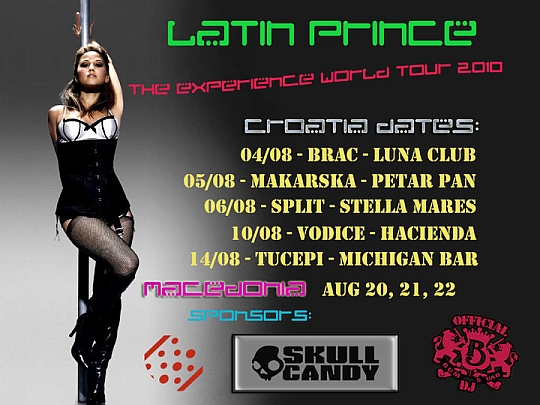 latin prince dates DJ Latin Prince summer tour in Croatia