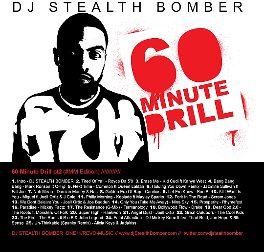 60 Min Drill cover DJ Stealth Bomber   60 Minute Drill Pt. 2 (Mixtape)