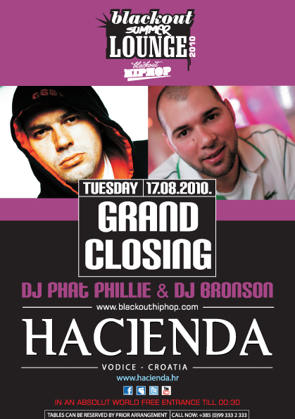 flyer 1708  Blackout Summer Lounge Presents: Grand Closing w/ DJ Phat Phillie & DJ Bronson