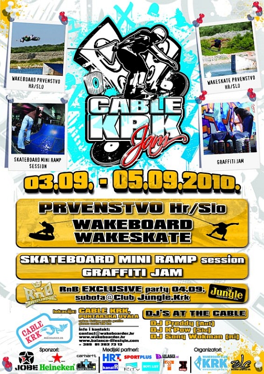 plakat Cable Krk Jam @ Cable Centar (Punat, Krk)