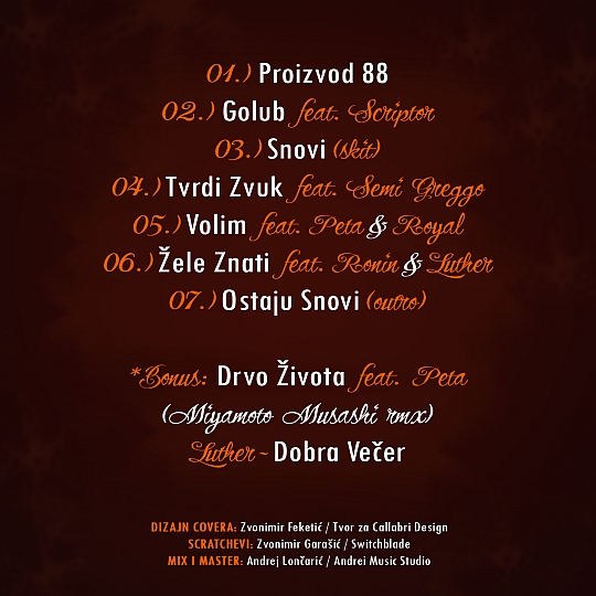 Recent - Vremeplov EP(back) Recent Vremeplov EPback Recent & Miyamoto Musashi Feat. Ronin & Luther Žele Znati