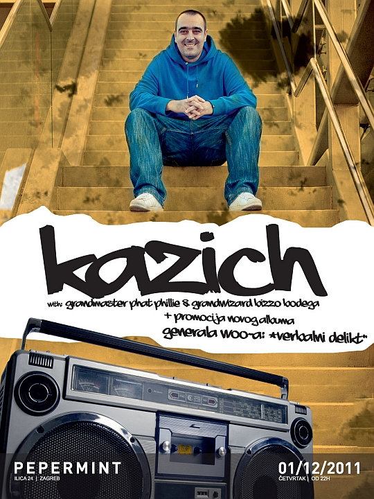 Kazich 01 12 Promocija novog albuma Generala Woo a @ Kazich (Pepermint, Zagreb)