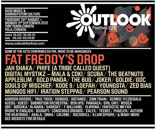 outlook2012 Outlook Festival 2012: Souls Of Mischief, The Beatnuts, Phife Dawg....