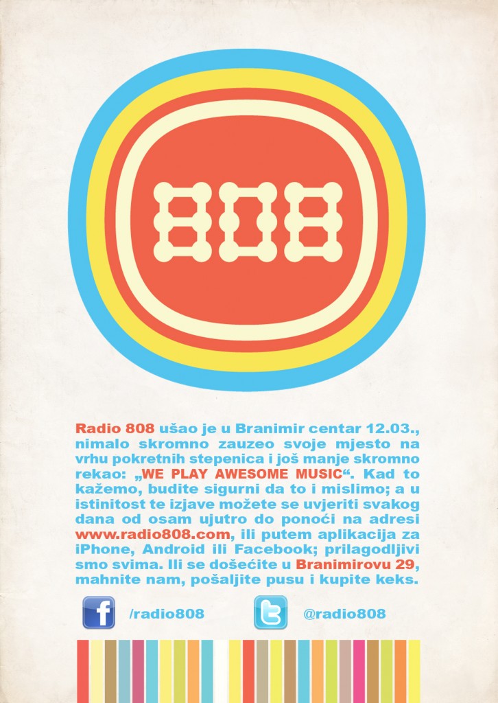 flyerradio808 flyerradio808 726x1024 Radio808 Opening Party @ Branimir Centar Zagreb