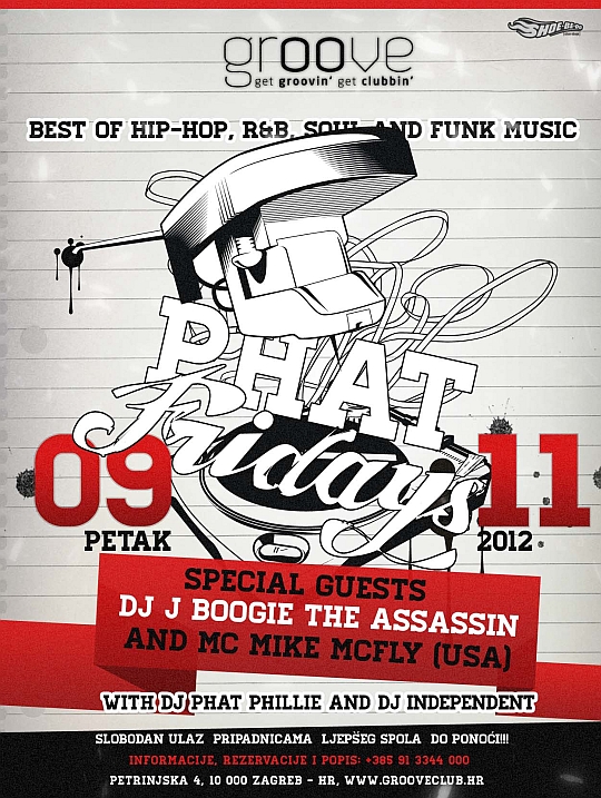 PF 911 2 Večeras: Phat Fridays @ Groove Zagreb!