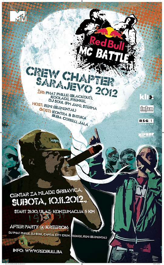 plakat Red Bull MC Battle ove subote u Sarajevu