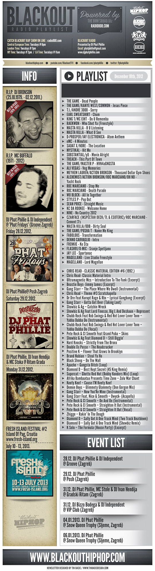PLAYLIST18 11 Blackout Radio Playlist & DL Links (Dec 18th, 2012)