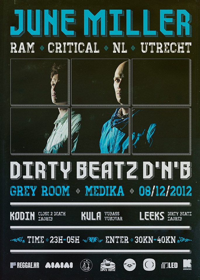 june miller dirty beatz medika Dirty Beatz w. June Miller @ Grey Room (AKC Medika, Zg)