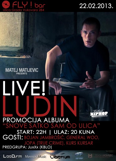 Ludin Promocija albuma @ Fly bar (Zagreb) LUDIN FLAYER 390x540 Ludin Promocija albuma @ Fly bar (Zagreb)