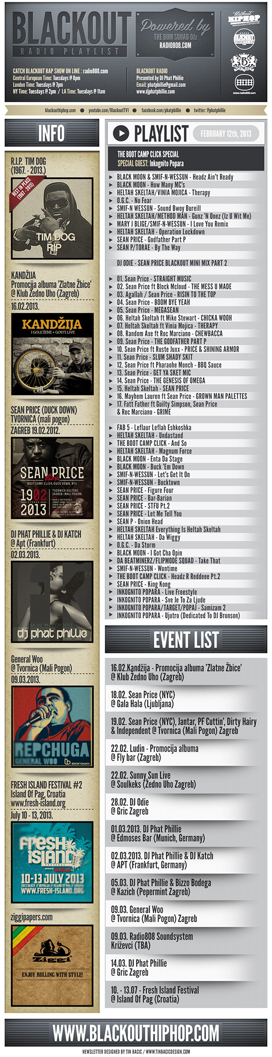 PLAYLIST1 Blackout Radio Playlist & DL Links   Boot Camp Click Special (Feb 12th, 2013)