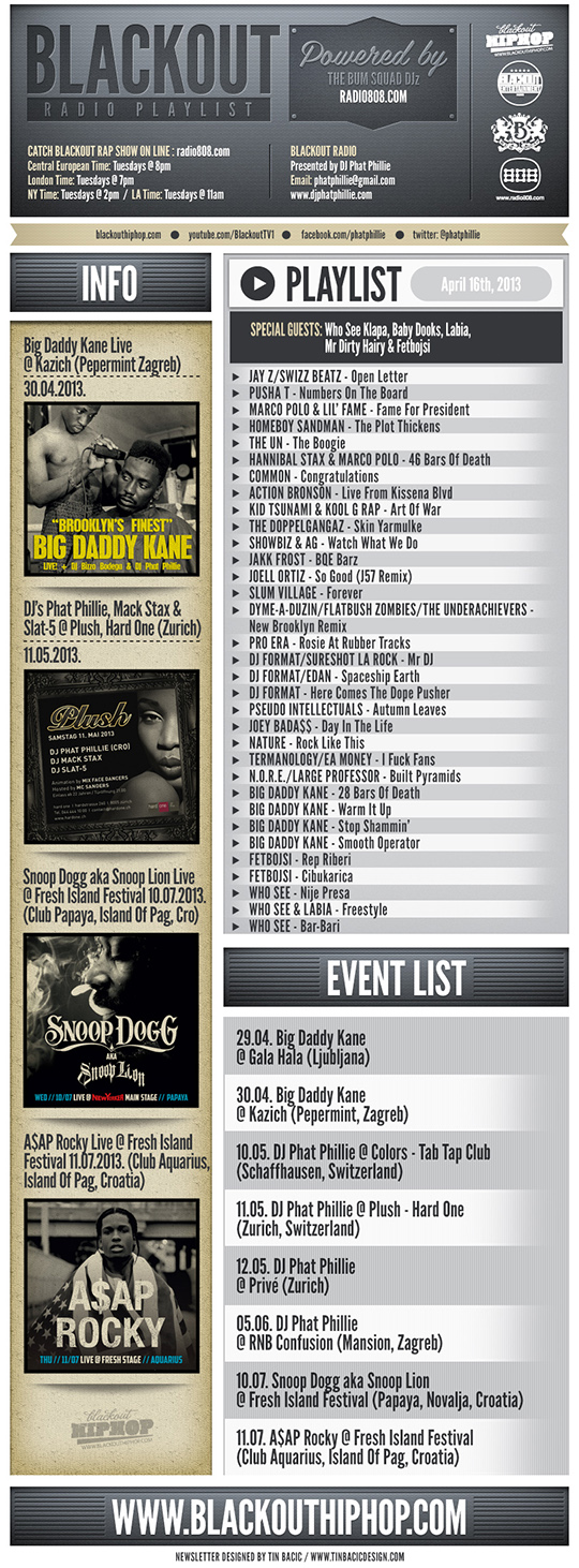 Blackout Radio Playlist & DL Links (Apr 16th, 2013) PLAYLIST 16 4 Blackout Radio Playlist & DL Links (Apr 16th, 2013)
