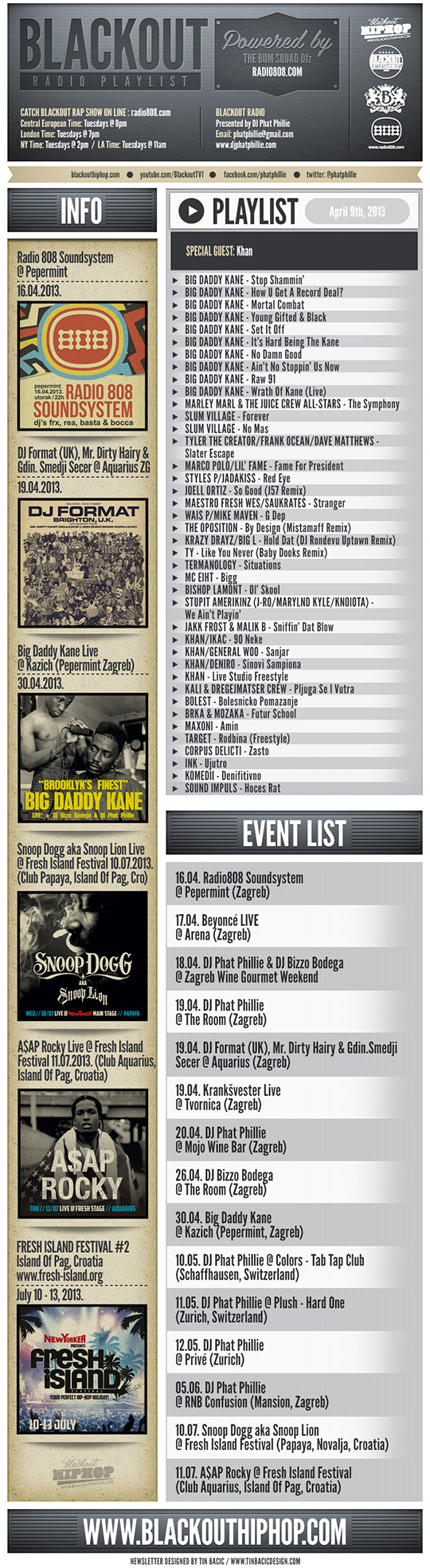 PLAYLIST 9 4 Blackout Radio Playlist & DL Links / Večeras grupa Who See na Blackoutu!